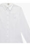 Women'S White Long Sleeve Shirt - 3