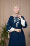 Ankanoor Embroidered Double-Sleeve Medina Silk Dress 145CM ANKA265133 - 6