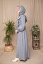 Ankanoor Ruffled and Lace Piece Modal Dress 145 cm Anka265142 - 5