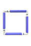 Nurge 29X29 cm Clip-On Embroidery Hoop, Pipe Hoop Purple