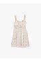 Girl'S Beige Design Girl'S Dresses