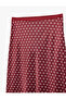 Women'S Bordeux Design Satin Midi Skirt - 3