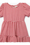 Baby Girl'S Red Check Gingham Dress - 3