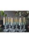 Handmade Crystal Elizabet Green 24K Gold Engraved 6-Piece Presentation Coffee and Water Glass 180Cc