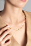 Stone Ball Chain Necklace / Gold Plated - 2