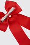 Girl's Ribbon Detailed Red Buckle - 2