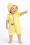 Unisex Baby Summer Hooded Jumpsuit Cotton Zippered Jumpsuit - 2