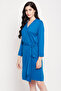 Chic Basic Robe in Cobalt Blue - Viscose - 2