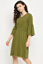 Chic Basic Short Nighty in Olive Green - Modal - 3