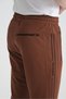 Milk Coffee Side Stripe Embroidery Detailed Men's Shorts with Hidden Zipper - 6