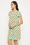 Monster Emoji Print Short Nightdress in Mint Green - 100% Cotton - 2