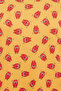 Monster Print Short Night Dress in Mustard Yellow - 100% Cotton - 5