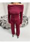 Boat Neck Button Detailed Knitwear Set - 5