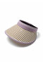 Lilac Houndstooth Patterned Visor Adjustable Visor Hat - 6