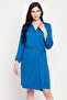 Chic Basic Robe in Cobalt Blue - Viscose