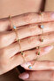 Stone Ball Chain Necklace / Gold Plated