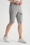 Molina Gray Premium Men's Shorts with Light Print Detail, Zipper Pocket Detail, Regular Fit - 2