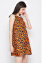 Animal Print Sleepdress in Orange - Crepe - 4