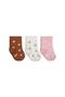 Derbili Flower 3-Piece 6-18 Months Baby Girl Socks Set - Standard 12 Months