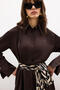 Sateen shirt with wide cuffs - 3