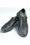 Men's Inner and Outer Genuine Leather Black Lightweight Flexible Orthopedic Daily Sports Shoes - 3
