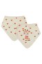 Heart - Giraffe Patterned Baby Bib - Elephant Tooth