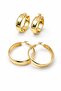 Loop Yellow Women's Steel Thick Hoop Earrings - 2