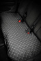 Car Seat Cushion Front and Rear Set 3 Pieces Add Style to Your Vehicle Black Fabric Silver - 2