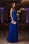 Stylish Crepe Dress with Thin Straps and Slit - Special Occasion and Graduation Dress - 5