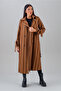 Women's Chize Patterned Trench Coat Oversize - 3