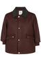 Shirt Collar 10-13 Years Old Coat - Brown 10-11 Years Old