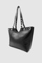 Forlin Adjustable Strap Metal Ring Detailed Shoulder Bag Black - 3