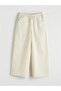 Girls' Poplin Trousers with Elastic Waist (S6)