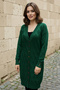 Patterned Cardigan N3290 Emerald Green - 2