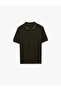 Regular Fit Textured Cotton Buttoned Polo Collar Short Sleeve Knitwear T-Shirt - 4