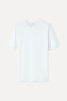 Men's White Loose Fit Crew Neck T-Shirt