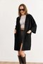 Women's Black Soft Textured Knitwear Cardigan with Pockets Hrk-19000424 - 3