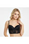 Women's Lace Underwire Black Color Bustier Bb2302