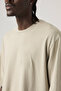 Half Sleeve Tonal Vintage Khak Beige Men's T-Shirt - 2
