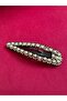 Milena Istanbul Black Snap Buckle with Pearls and Stones - 2