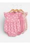 Baby Girls Floral Sleeveless Romper – Pack of 3 (Soft Pink & Neutral Tones)