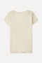 Women's Stone Color Comfort Fit V-Neck T-Shirt - 2