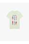 Cotton Crew Neck Short Sleeve Printed T-Shirt - 3