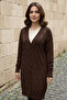 Patterned Cardigan N3290 Brown - 3