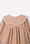 Girl's long-sleeved embroidered button-down party dress - 5