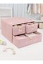 Pink Color Baby 3-Compartment Drawer Organizer Baby Clothes Closet Organizer Box - 2