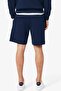 Mens Regular Fit Logo Cotton Shorts Men's Cotton Shorts Navy Blue - 2