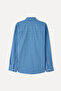 Men's Blue Striped Comfort Fit Long Sleeve Shirt - 6