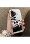 iPhone 16 Compatible Silicone Edge Hard Back Anti-Fall Phone Case Bmw Patterned - 2