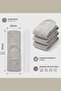 Set of 3 Adjustable Velcro Towel Headbands - 100% Cotton Makeup, Grooming, and Spa Headbands - 8